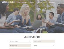 Tablet Screenshot of collegesindia.net